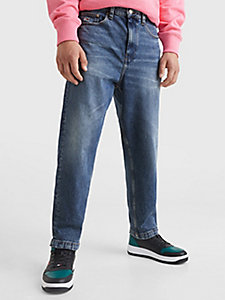 denim baxter relaxed tapered jeans met fading voor heren - tommy jeans