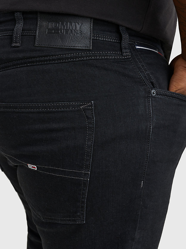 DENIM BLACK Plus Skinny Black Jeans for men TOMMY JEANS
