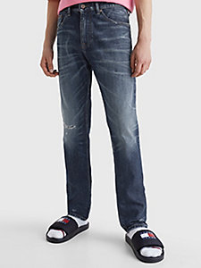 denim austin slim jeans im used look für herren - tommy jeans
