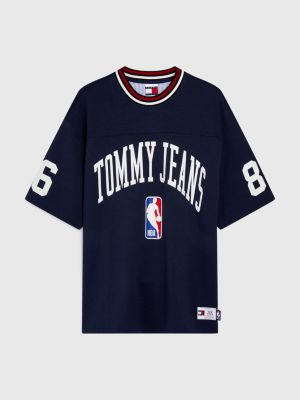 Tommy Jeans & NBA Fitted Mesh TShirt BLUE Tommy Hilfiger