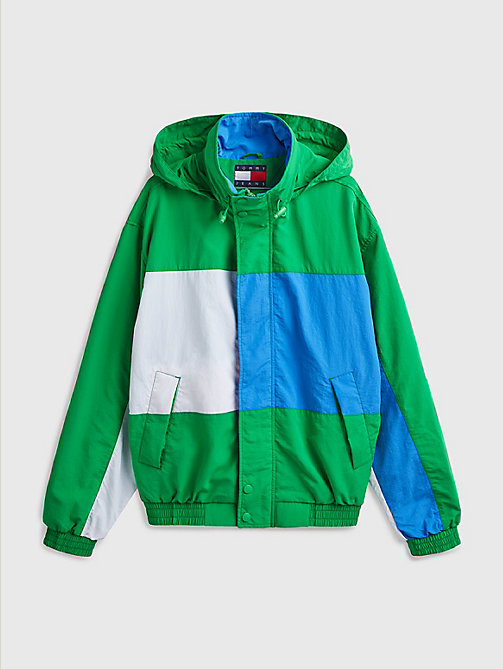 green exclusive icons pop drop jacket for men tommy jeans
