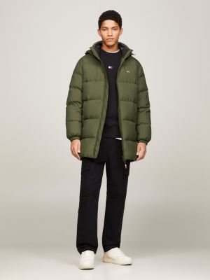 Essential Down Hooded Casual Fit Parka | Green | Tommy Hilfiger