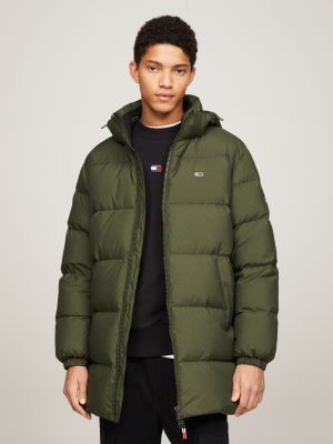 Essential Down Hooded Casual Fit Parka | Green | Tommy Hilfiger