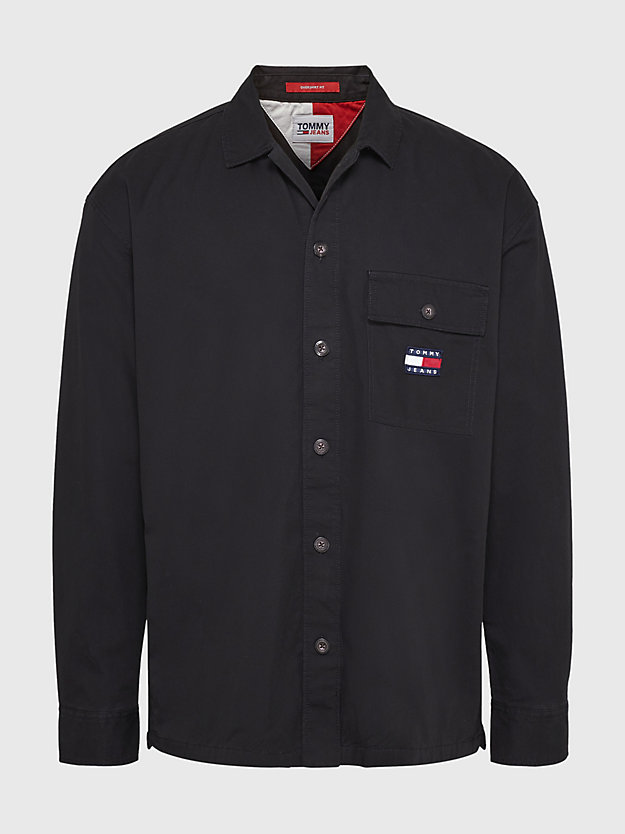 BLACK Classics Casual Fit Twill Overshirt for men TOMMY JEANS