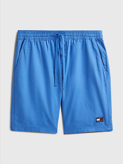 blau exclusive pop drop oxford-shorts für herren - tommy jeans