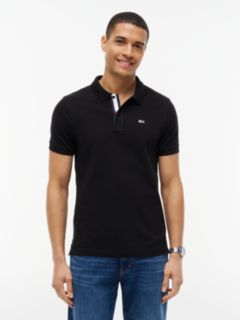 Pure Cotton Slim Fit Polo Shirt — Black 1