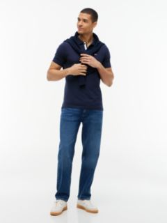 Pure Cotton Slim Fit Polo Shirt — Blue 2