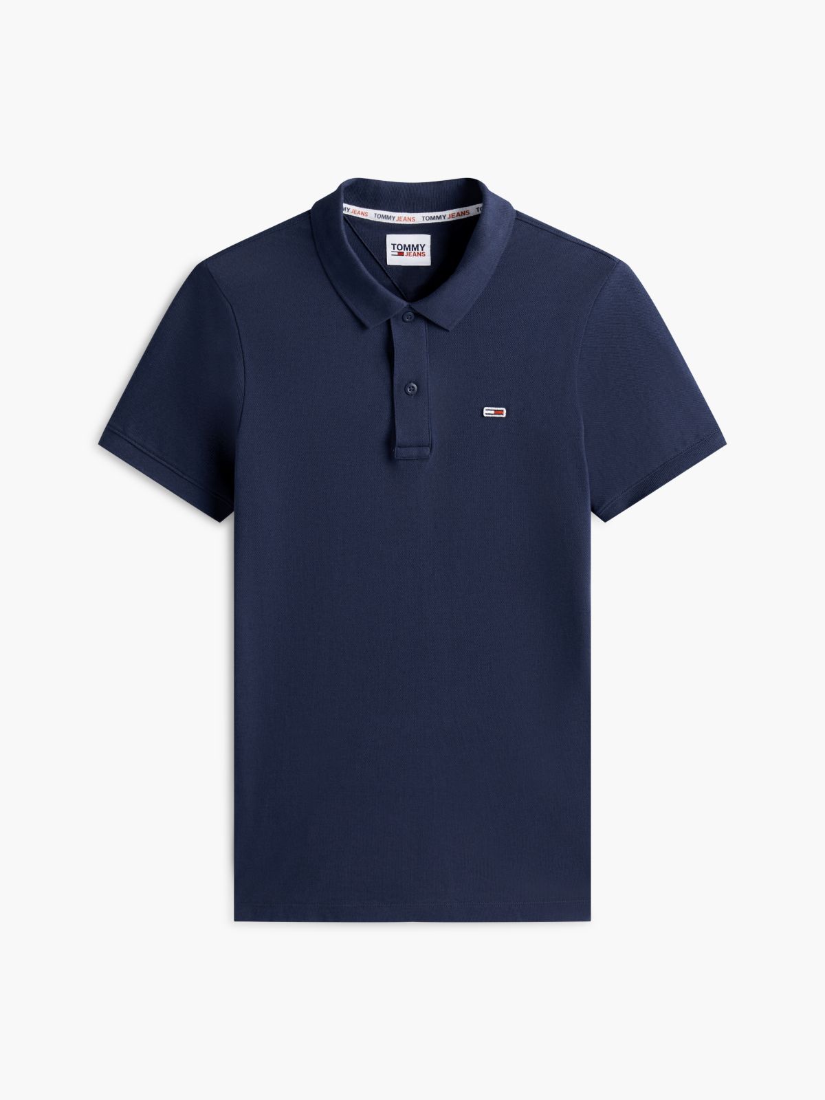 Pure Cotton Slim Fit Polo Shirt — Blue