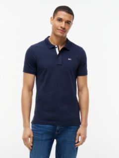 Pure Cotton Slim Fit Polo Shirt — Blue 1