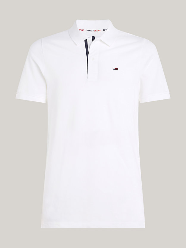 Pure Organic Cotton Slim Fit Polo | White | Tommy Hilfiger