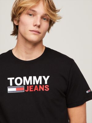 Mens tommy sale jeans t shirt