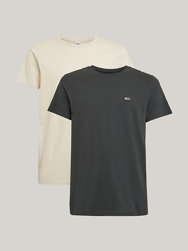 multi exclusive 2-pack extra slim jersey t-shirts for men tommy jeans
