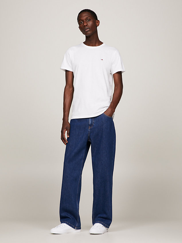 blue exclusive set van 2 extra slim t-shirts voor heren - tommy jeans