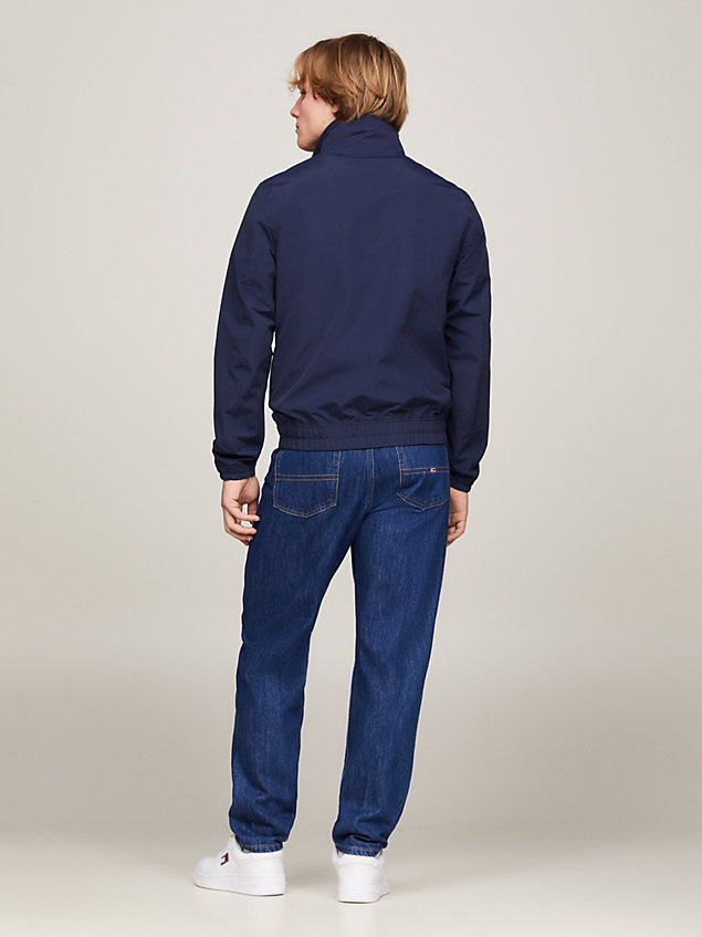 blue essential bomber jacket for men tommy jeans