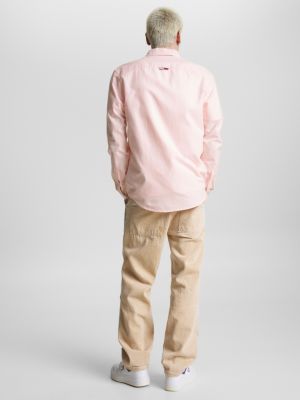 Essential Classic Hilfiger Pink Shirt Fit | Oxford Tommy 