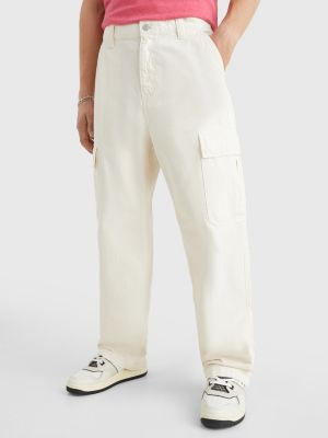 Aiden Baggy Cargo Trousers WHITE Tommy Hilfiger