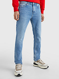 denim austin slim tapered jeans met fading voor heren - tommy jeans