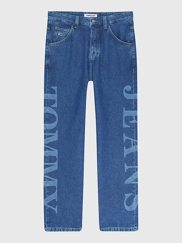 Jeans Aiden baggy fit con logo laserato DENIM MEDIUM 02 da men TOMMY JEANS