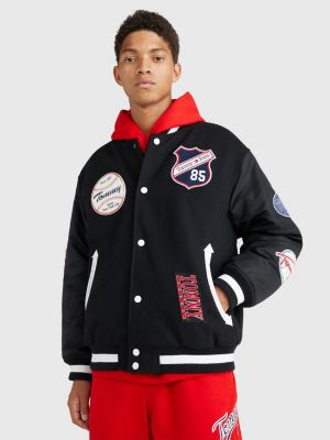 Modern baseballjack | ZWART Tommy Hilfiger