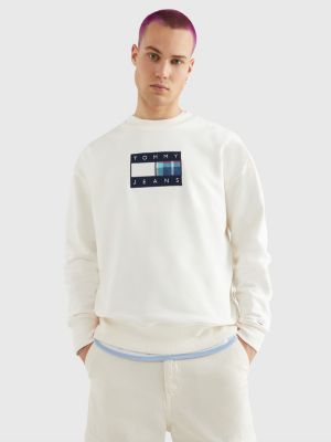 Tommy Tartan Logo Sweatshirt | WHITE | Tommy Hilfiger