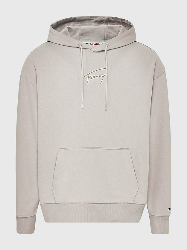 BRANDONS STONE Signature Logo Relaxed Fit Hoody for men TOMMY JEANS