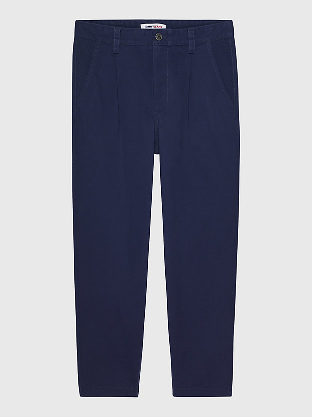TWILIGHT NAVY Tapered Badge Chinos for men TOMMY JEANS