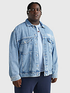 denim plus denim trucker jacket for men tommy jeans