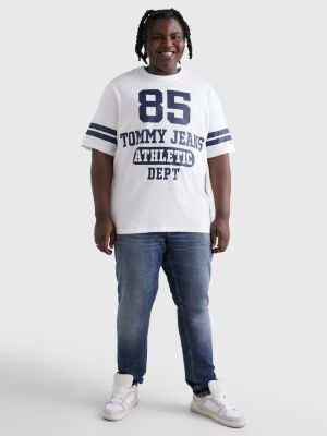 Oversized T-Shirt Logo College | Skater Plus WHITE Hilfiger | Tommy