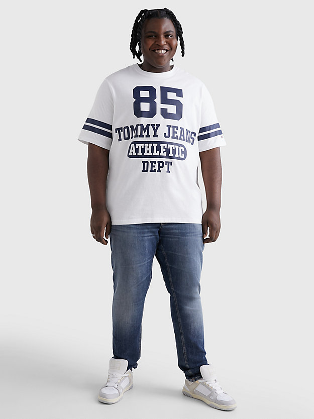 Skater WHITE | Tommy Plus Hilfiger | Logo T-Shirt College Oversized