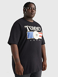 black plus skater oversized t-shirt for men tommy jeans