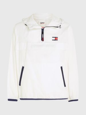 Packable Popover Chicago Windbreaker White Tommy Hilfiger 