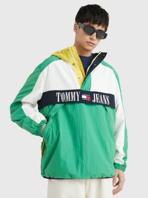 No haga Practicar senderismo lucha Cortavientos Chicago oversize de los archivos | VERDE | Tommy Hilfiger