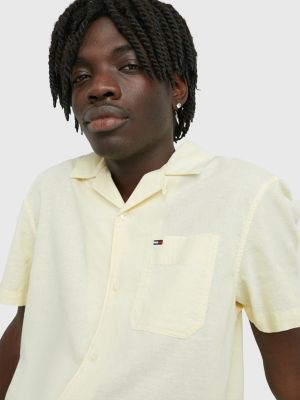 Camp Collar Classic Fit Short Sleeve Shirt YELLOW Tommy Hilfiger