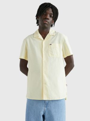 Camp Collar Classic Fit Short Sleeve Shirt YELLOW Tommy Hilfiger