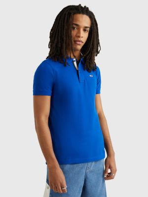 Slim fit polo met signature-placketfront | BLAUW Tommy