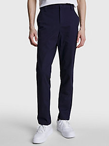blau austin slim tapered leg fit chinos für herren - tommy jeans