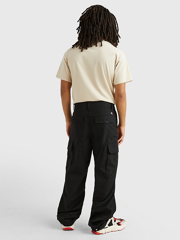 BLACK Aiden Baggy Cargo Trousers for men TOMMY JEANS