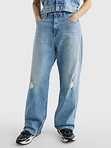 denim aiden genderneutrale baggy jeans für herren - tommy jeans