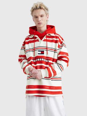 Dual Gender Long Sleeve Rugby Polo RED Tommy Hilfiger