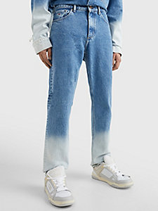 denim scanton y skinny jeans mit ombré-design für herren - tommy jeans