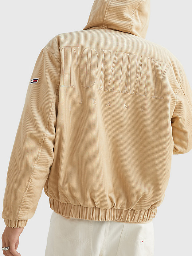 TRENCH Exclusive Corduroy Hooded Jacket for men TOMMY JEANS