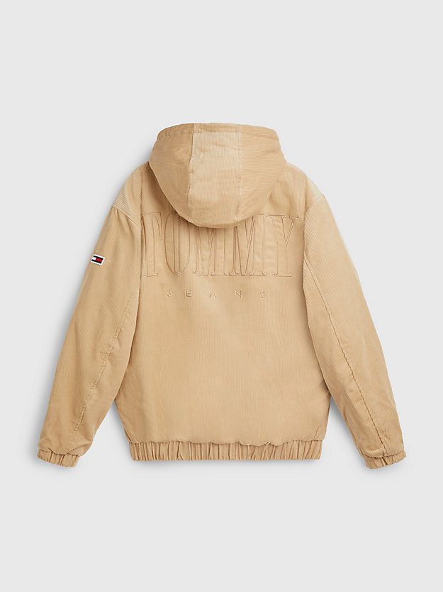 TRENCH Exclusive Corduroy Hooded Jacket for men TOMMY JEANS