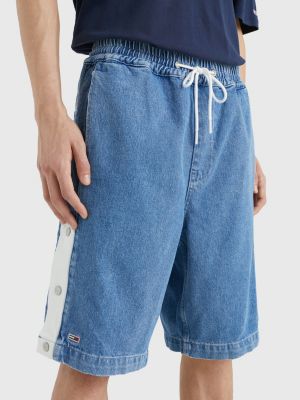 short ample aiden en denim recyclé denim pour hommes tommy jeans