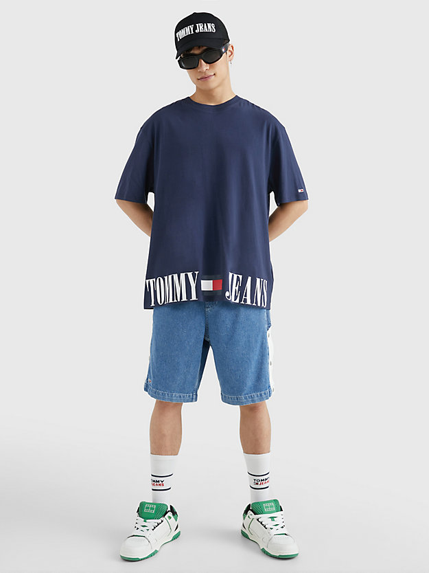 TWILIGHT NAVY Oversized Fit T-Shirt mit Grafik für men TOMMY JEANS