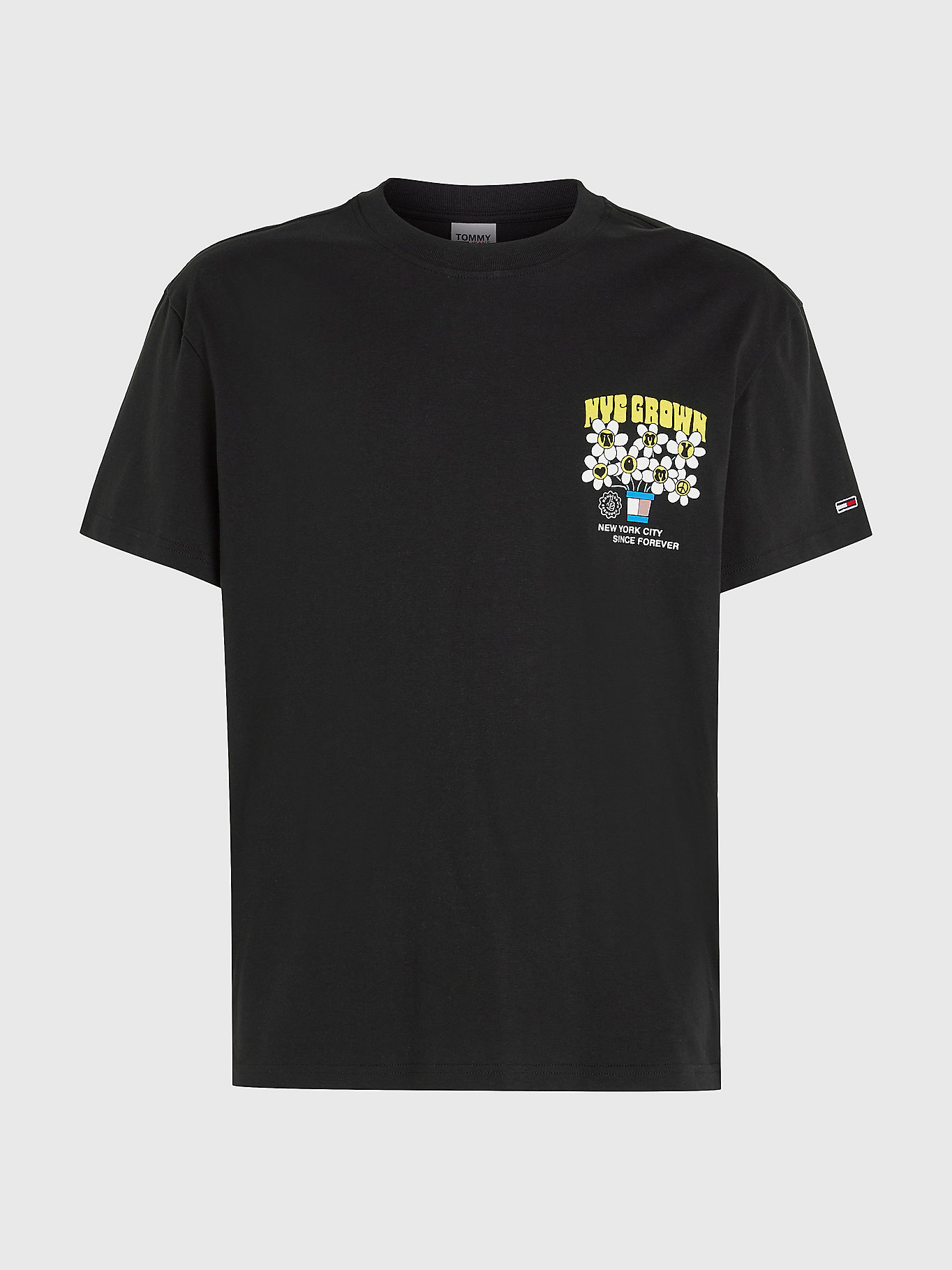 Homegrown Daisy Logo Relaxed Fit T-Shirt | BLACK | Tommy Hilfiger