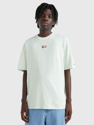 Pigment Dyed Boxy Fit TShirt GREEN Tommy Hilfiger