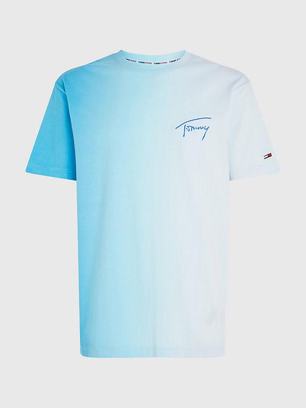 DEEP SKY BLUE/ MULTI Dip Dye Classic Fit T-Shirt for men TOMMY JEANS