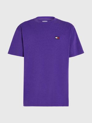 Badge Classic Fit T-Shirt | Purple | Tommy Hilfiger