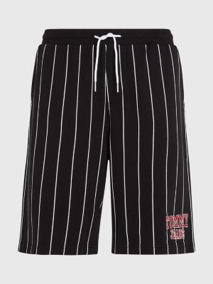 Pinstripe Baggy Fit Basketball Shorts BLACK Tommy Hilfiger