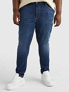 denim plus simon skinny jeans mit fade-effekten für herren - tommy jeans